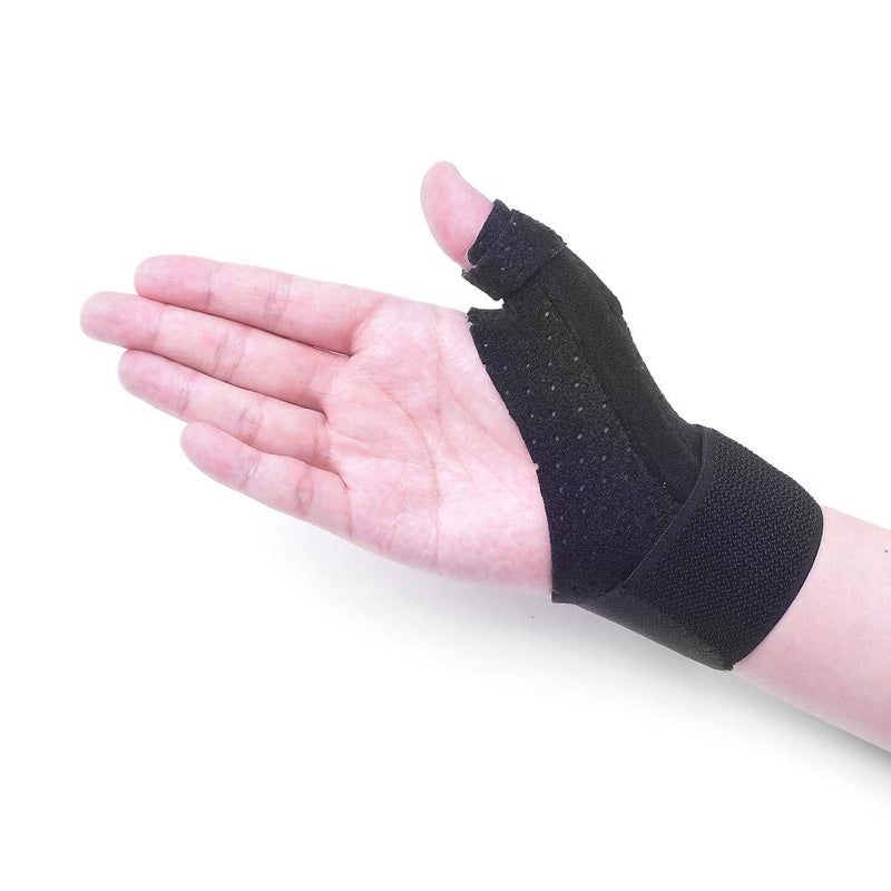 [Australia] - Thumb Splint Brace - Reversible Thumb & Wrist Stabilizer Splint for BlackBerry Thumb, Trigger Finger, Pain Relief, Arthritis, Tendonitis, Sprained and Carpal Tunnel Supporting, Lightweight and Breatha 