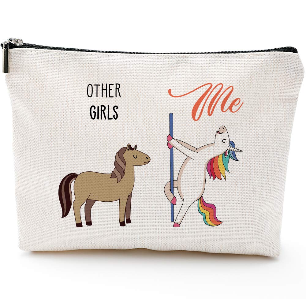 [Australia] - Funny Girl Birthday Gifts,Daughter gifts,Fun Girl Gifts,Girl Birthday Gifts,Makeup Bag, Make Up Pouch,Unicorn (Makeup bag- Girl Unicorn) 