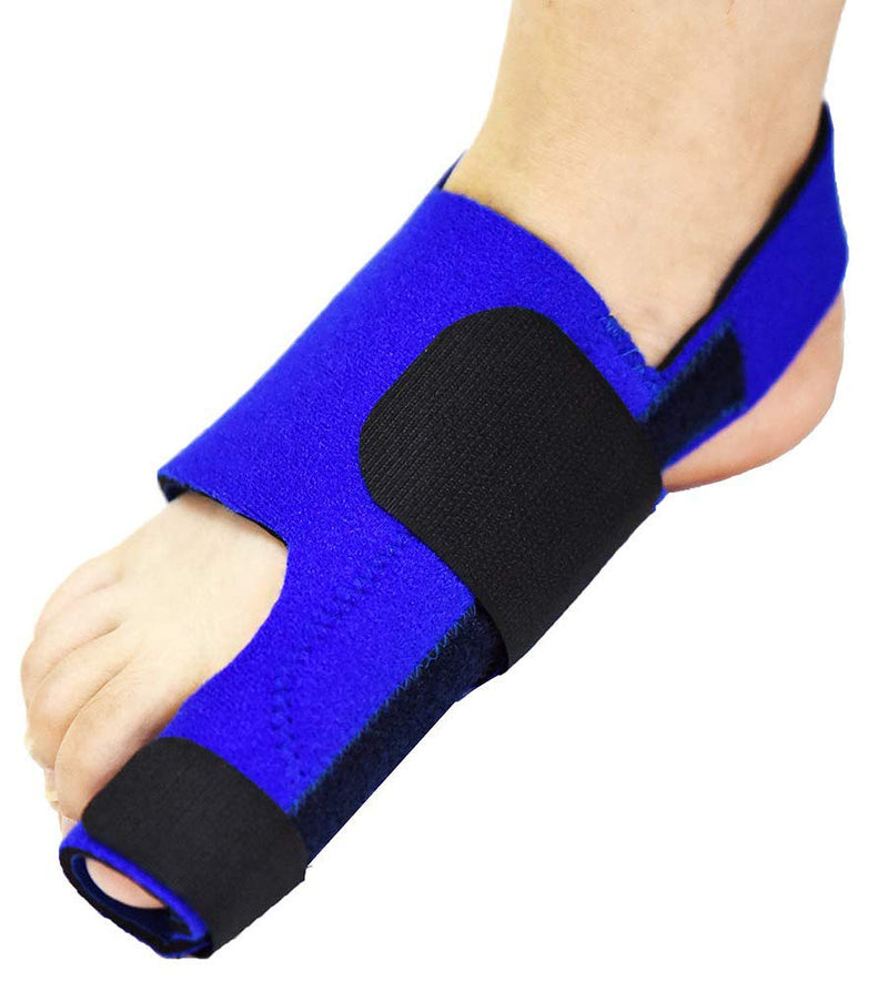 [Australia] - Bunion Splints Bunion Corrector - Bunion Brace for Hallux Valgus Bunion Pain Relief - Big Toe Straightener Bunion Splint - Elastic and Adjustable for Women and Men (Blue) Blue 
