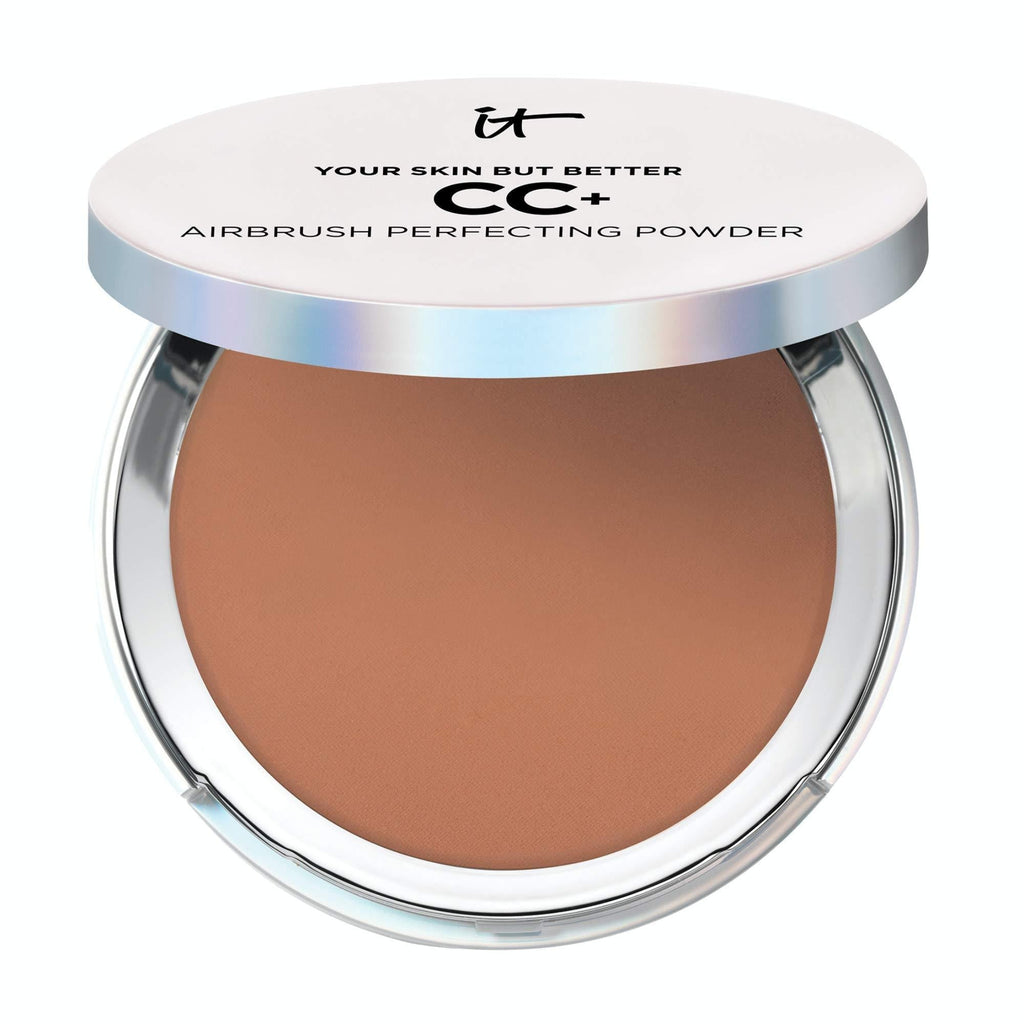[Australia] - IT Cosmetics Your Skin But Better CC+ Airbrush Perfecting Powder - Deep (N) - Camouflage Pores, Dark Spots & Imperfections - With Peptides, Silk, Niacin & Hydrolyzed Collagen - 0.33 oz Deep (N) 