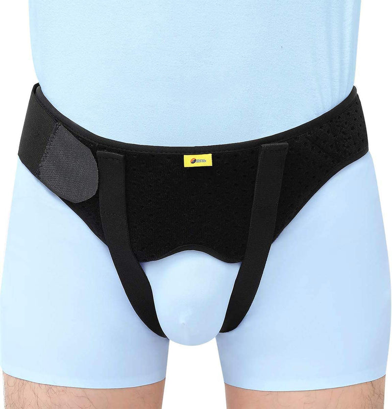 [Australia] - Hernia Belt for Men Hernia Support Truss for Single/Double Inguinal or Sports Hernia, Adjustable Waist Strap with 2 Removable Compression Pads Breathable X-Large (Pack of 1) 