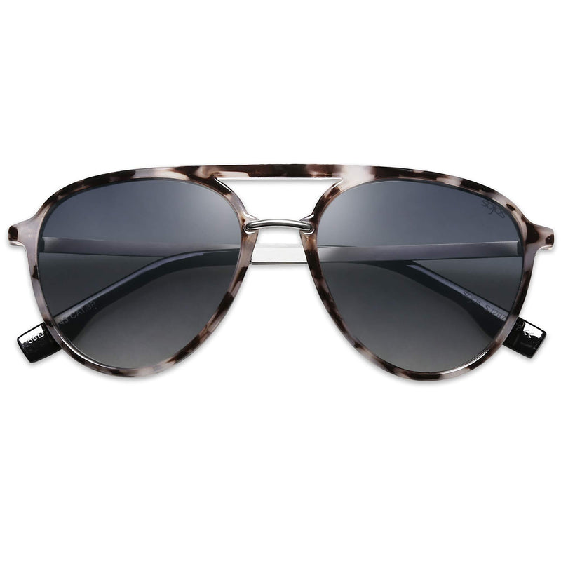 [Australia] - SOJOS Oversized Polarized Sunglasses for Women Men Aviator Ladies Shades Big Frame SJ2078 0c2 Grey Tortoise Frame/Gradient Light Blue Lens 54 Millimeters 