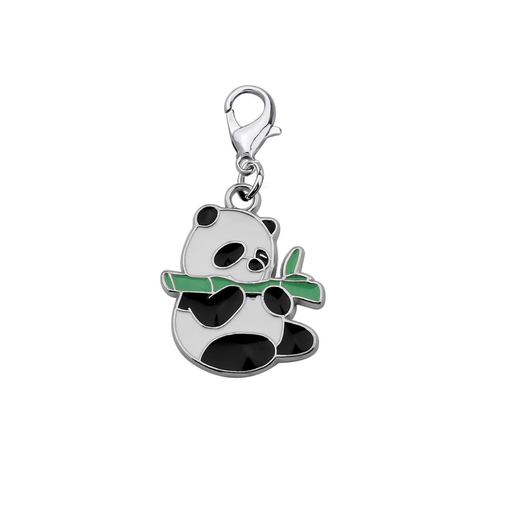 [Australia] - AKTAP Panda Gift Panda Zipper Pull Charm with Lobster Clasp Cute Animal Ornaments Panda Lover Gift Panda Jewelry for BFF Friends Animal Lovers 