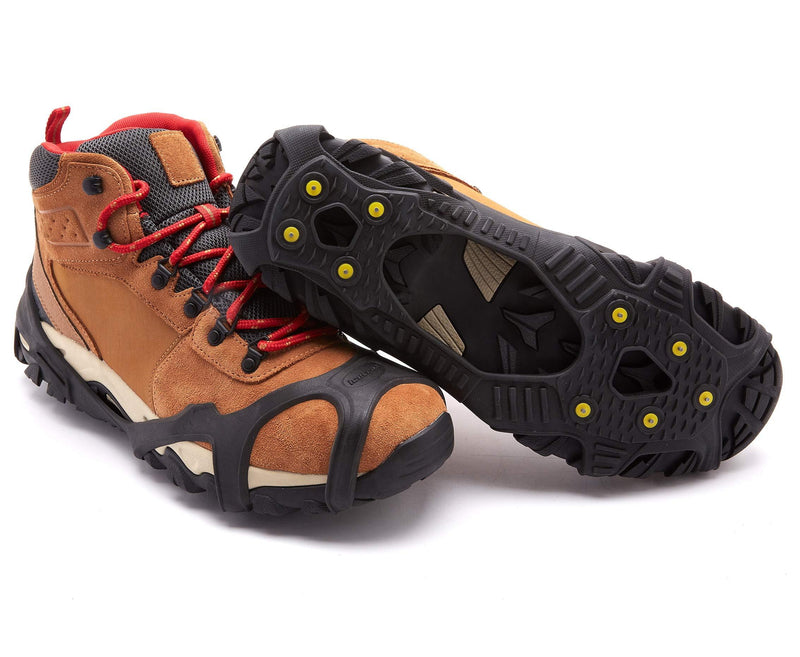 [Australia] - ICETRAX V3 Tungsten Winter Ice Grips for Shoes and Boots - Ice Cleats for Snow and Ice, StayON Toe, Reflective Heel S/M (Men: 5-9 / Women: 6.5-10.5) 