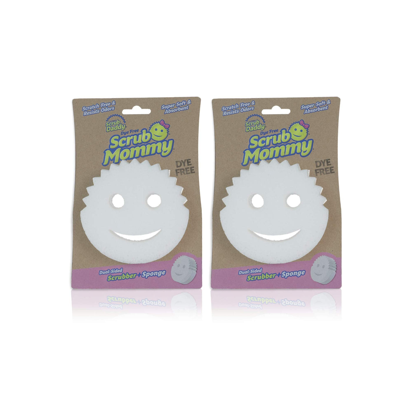 Scrub Daddy Scrub Mommy Dual-Sided Scrubber and Sponge - Scratch Free &  Resists Odors - 3 Count 