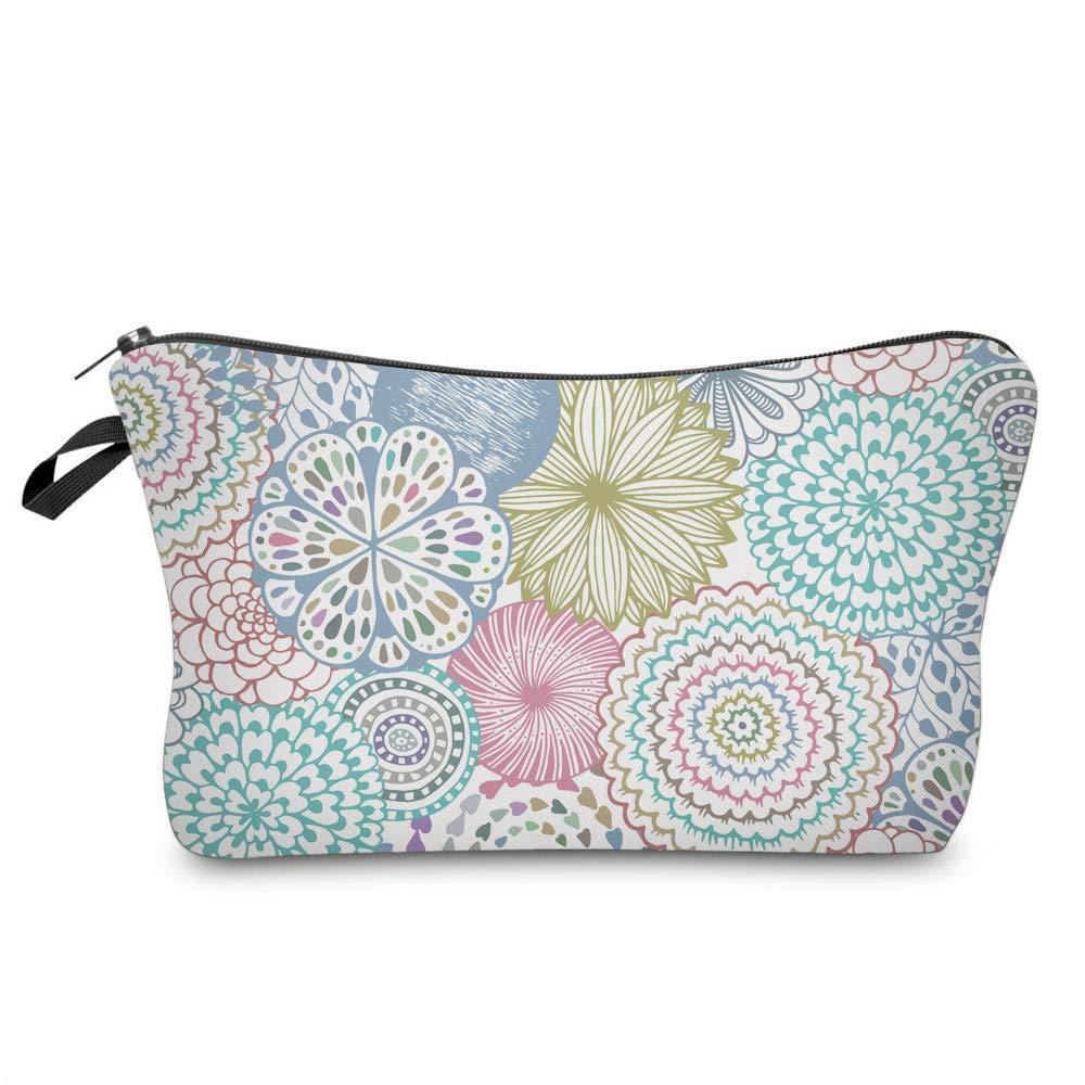 [Australia] - Cosmetic Bag for Women,Deanfun Mandala Flowers Waterproof Makeup Bags Roomy Toiletry Pouch Travel Accessories Gifts (51561) 51561 