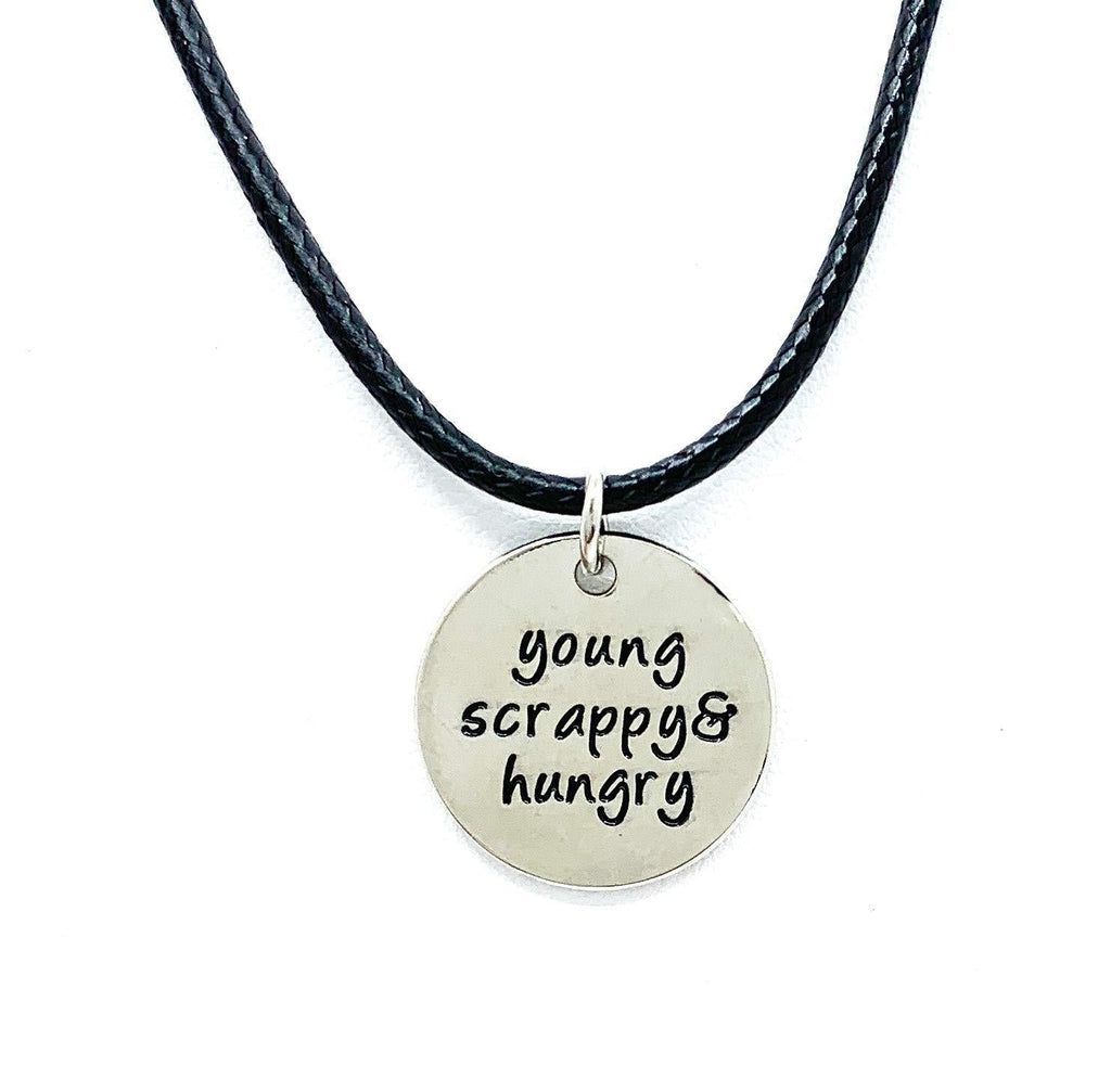 [Australia] - Jewelry by Jules Hamilton American Musical Genuine Leather Necklaces: Not Throwing Away My Shot! Rise Up! Talk Less Smile More. Young, Scrappy & Hungry Young Scrappy & Hungry - Deluxe Engraved 