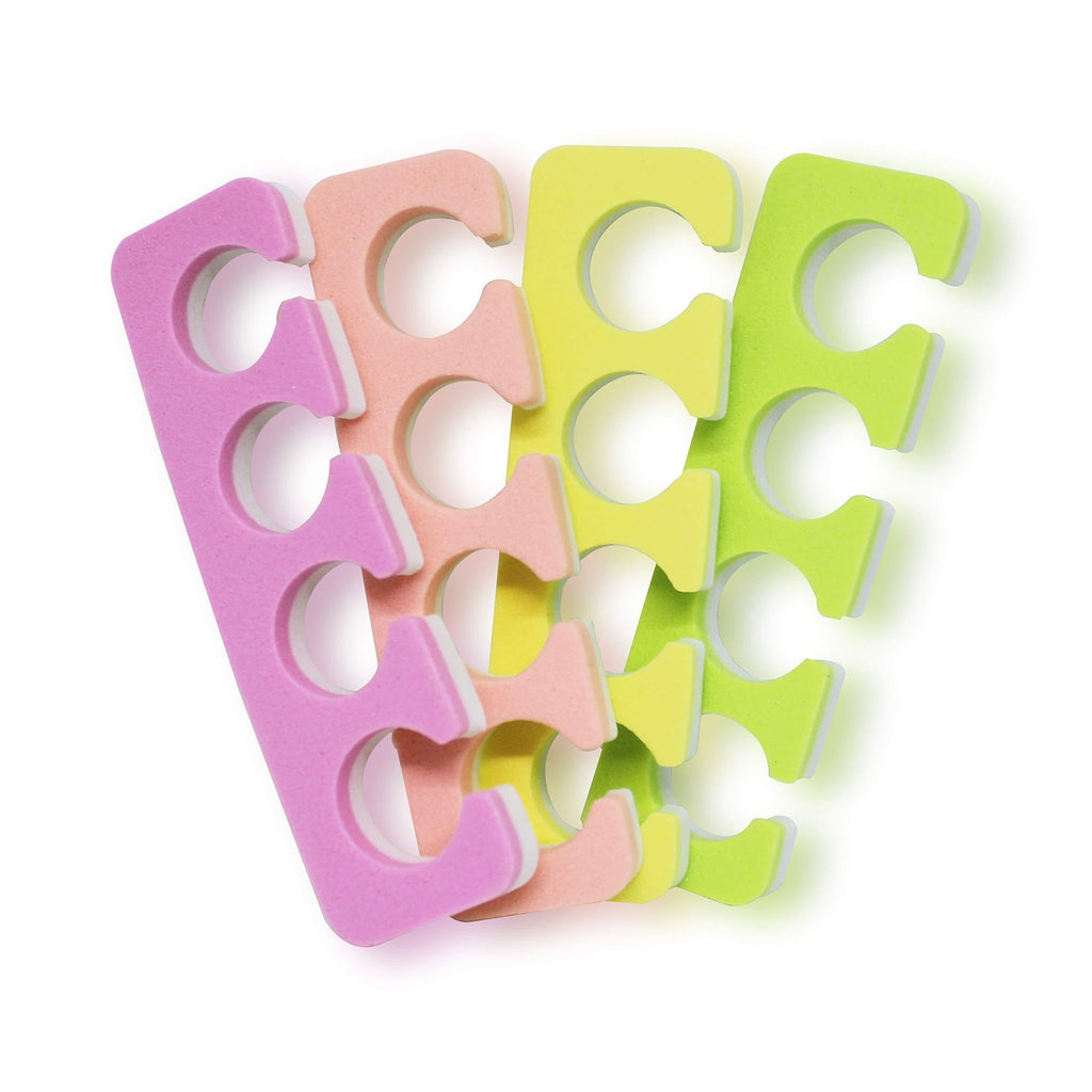 [Australia] - ZMOI 120 PCS Premium Pedicure Toe Separators - Soft & Durable Bulk Salon Pedicure Accessories - 4 Colors 