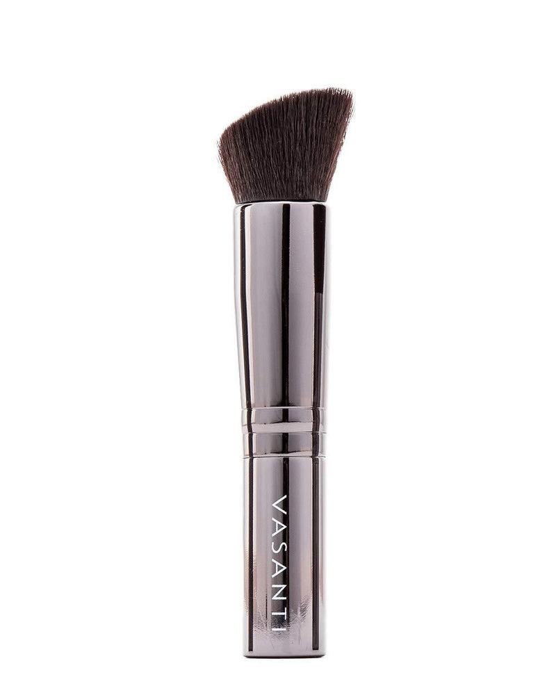 [Australia] - VASANTI Liquid VO2 Brush - Stubby Flat Foundation Brush - Soft Professional Blending Brush for Liquid, Cream Foundation Concealer Face Makeup 