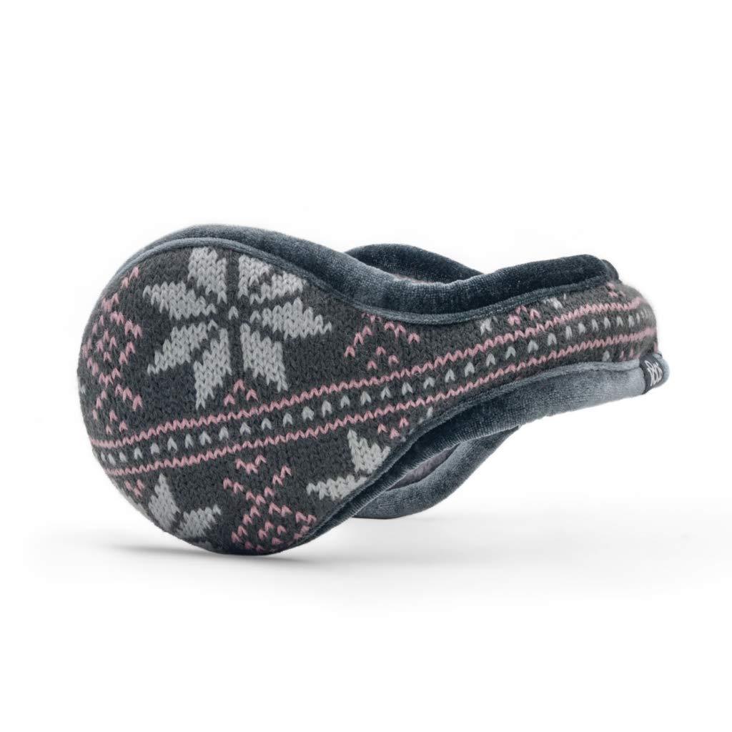 [Australia] - 180s Women's Knit Behind-the-Head Fashion Ear Warmer | Premium Winter Earmuffs for Ladies Bergen Gray Multi 