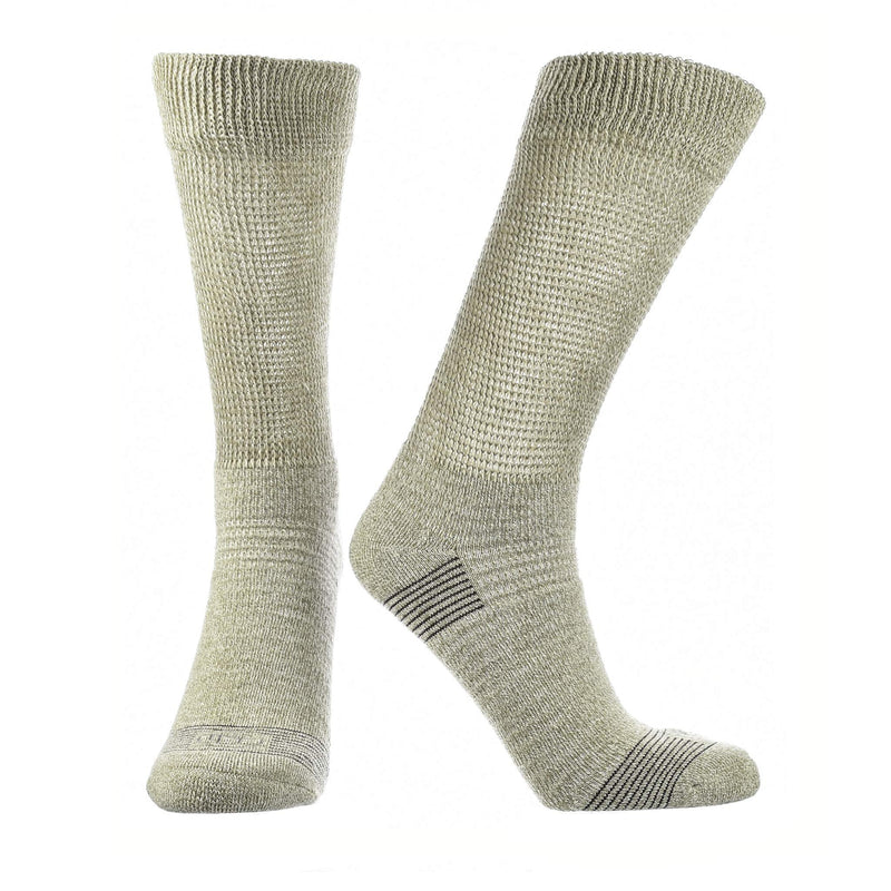 [Australia] - Doctor's Choice Diabetic Socks for Men, Neuropathy Socks for Men, Non-Binding, Aloe Infused Socks for Arthritis, Gout, Diabetics, 1 Pair, Beige, Large, Size 10-13 