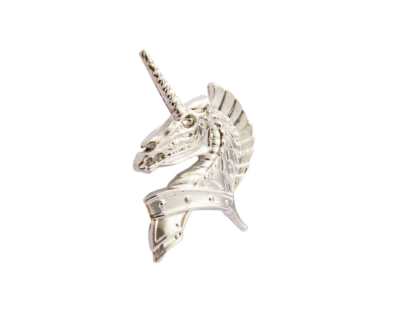 [Australia] - Knighthood Silver Unicorn Lapel Pin Badge Coat Suit Jacket Wedding Gift Party Shirt Collar Accessories Brooch 