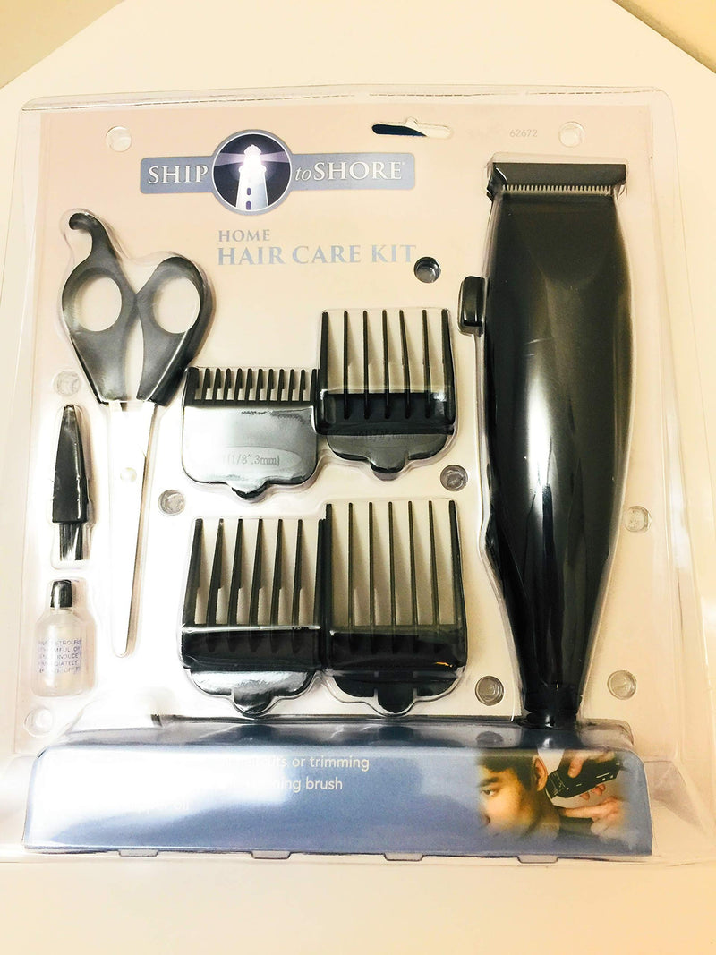 [Australia] - Electric Hair Clipper Kit for Home with Barber Comb and Scissors 