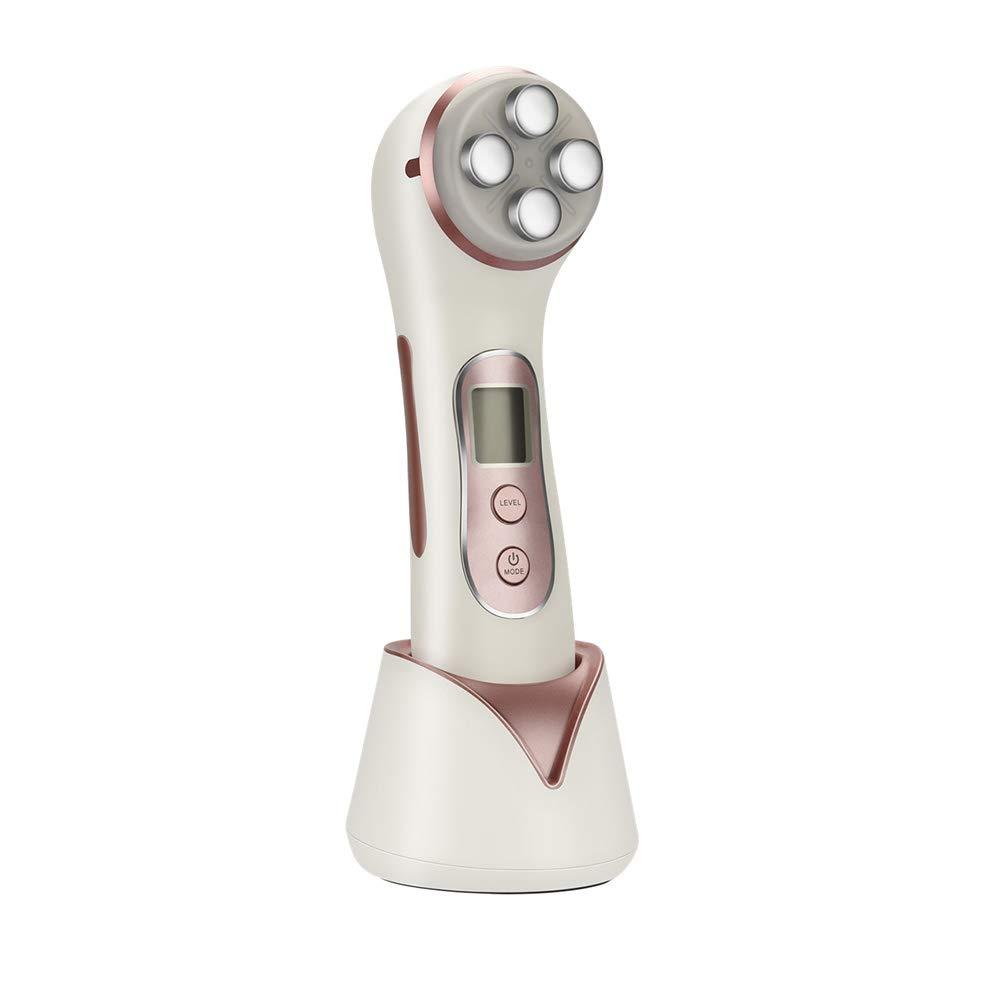 [Australia] - Karloz 5 in1 Multifunctional Facial Massager High Frequency Skin Tightening EMS Colorful LED Light Therapy Skin Toning Machine for Face Lift Wrinkle Remover Anti-aging… 