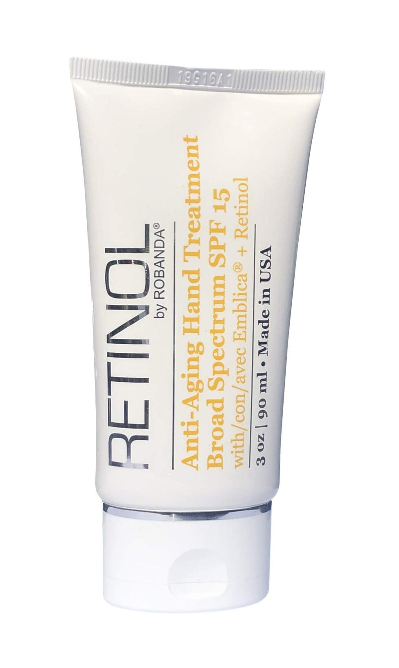 [Australia] - Retinol by Robanda Anti-Aging Hand Treatment │ Broad Spectrum SPF 15 + Retinol Cream to Repair Dry Skin 