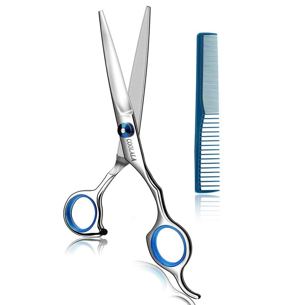 Equinox Barber & Salon Styling Series - Barber Hair Cutting Scissors/Shears  - 6.5 Overall Length - Detachable Finger Rest - High Quality Stainless  Steel 