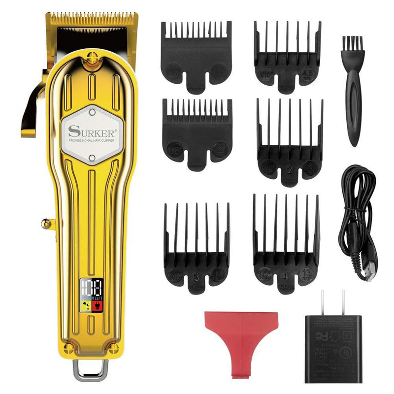 [Australia] - SURKER Hair Clippers for Men Trimmer for Men Hair Trimmer Beard Trimmer Barber Hair Cut Grooming Kit Machine Professional Rechargeable Cordless Quiet 