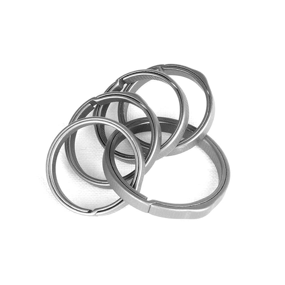 [Australia] - TISUR Titanium Side-Pushing Key Rings, Wisely Group Your Key, 3 Size Choices K27+4K22 