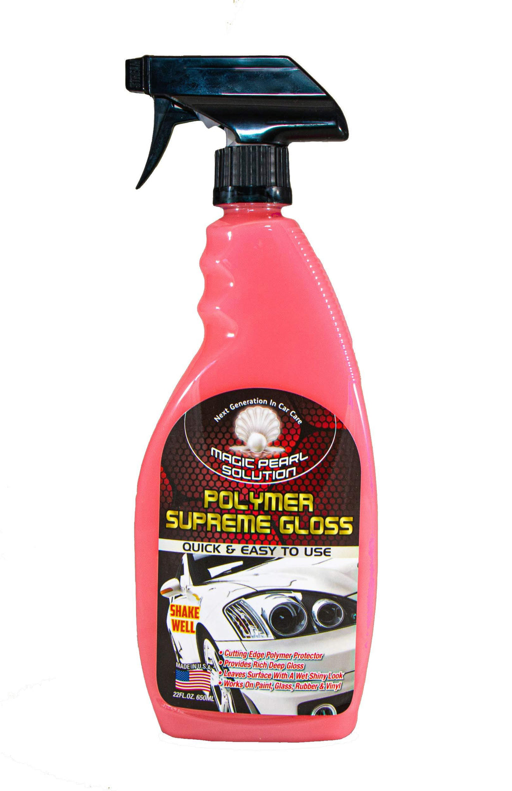 [Australia] - Magic Pearl Solution Supreme Polymer Gloss - 22 FL OZ - Exclusive Premium Formula - Protects and Provides a Long Lasting, Rich Gloss - Quick and Easy - Can Also be Used with Clay Bar - Made in USA 