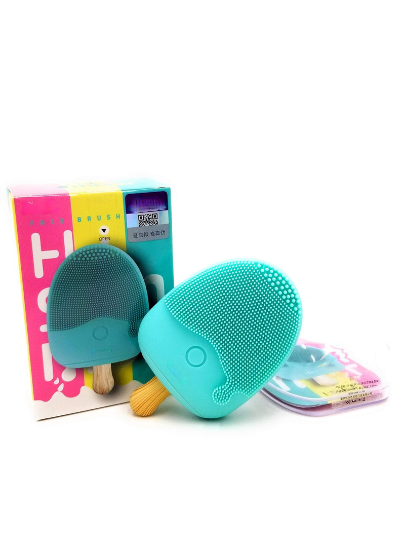 [Australia] - Silicone Ice-Cream Sonic Face Cleanser brush | Face Massager | Facial Brush | Face Exfoliator | Soft Silicone Face vibrating Brush. By: BlingBelle 