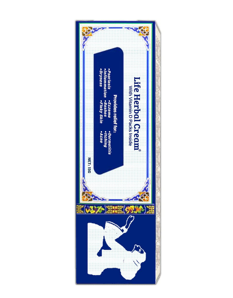 [Australia] - Life Herbal Cream with Vitamin D Packs Skin Relief Itch Inflammation Ointment Rashes 