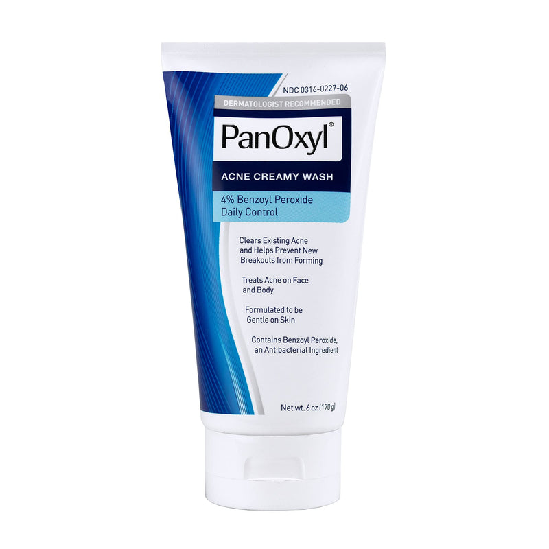 [Australia] - PanOxyl Antimicrobial Acne Creamy Wash, 4% Benzoyl Peroxide, 6 Ounce 4% Wash 