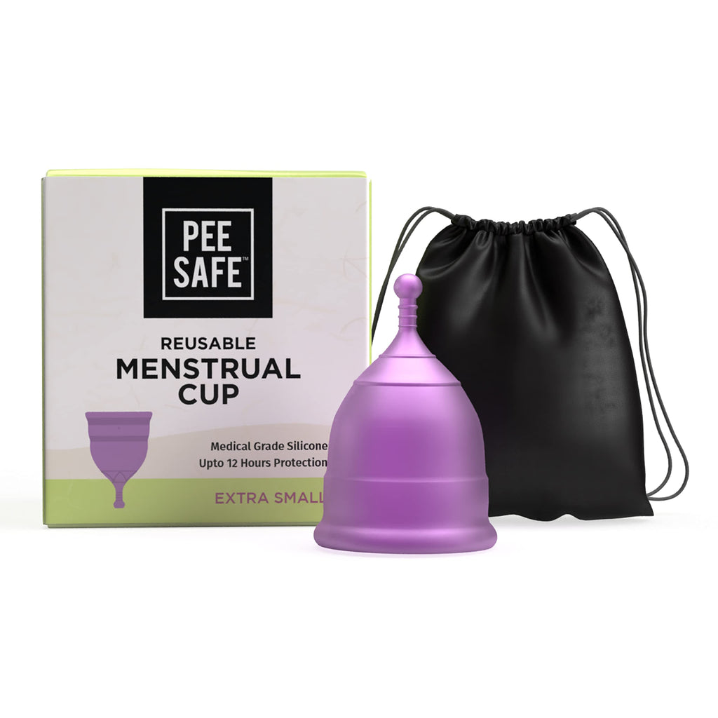 [Australia] - PEE SAFE Menstrual Cup (Extra Small) | Suitable for 18 Years & Below | Odour & Rash-Free | 100% Medical Grade Silicone | Comes with Travel Friendly Pouch | Leakage Proof & Infection Free Extra Small 