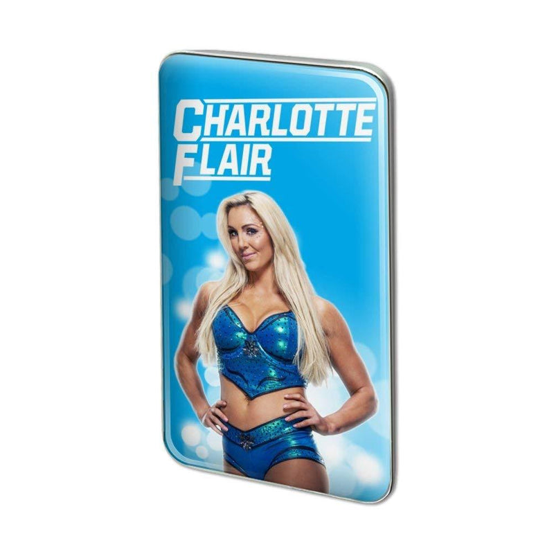 [Australia] - GRAPHICS & MORE WWE Charlotte Flair Glowing Metal Rectangle Lapel Hat Pin Tie Tack Pinback 