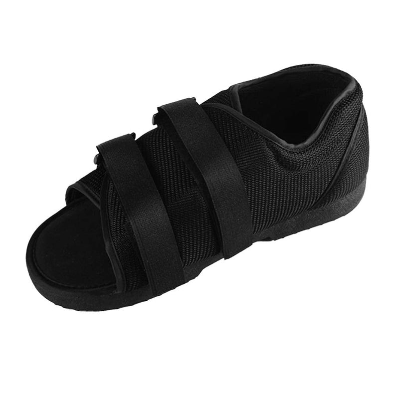 [Australia] - Artibetter Post Op Shoe Walking Boot with Adjustable Strap Post Injury Surgical Foot Cast Sandal Square Toe Orthopedic Support Brace for Broken Bone(ML Black) 
