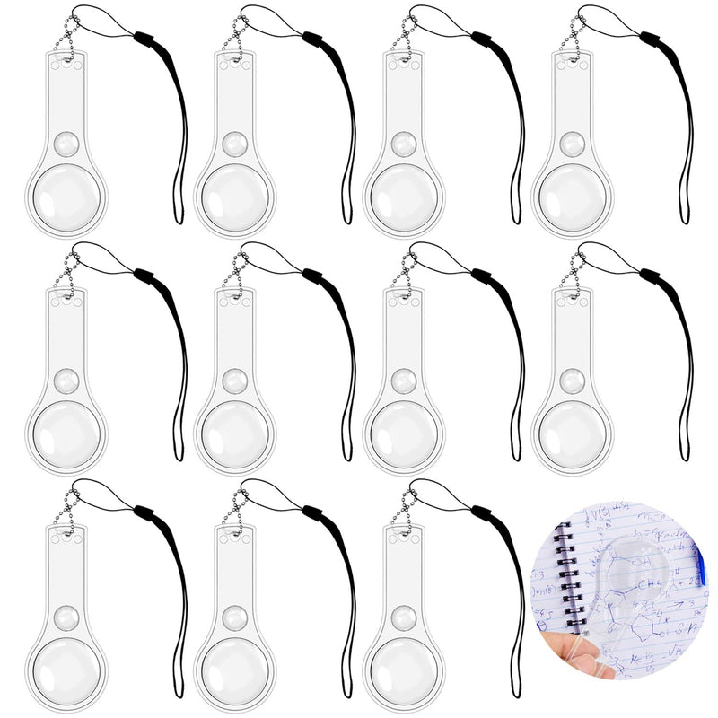 [Australia] - 24 Pack Hand Lens 10X Plastic Magnifier Mini Hand-held Magnifying Glasses for Kids, Classroom, Reading, Outdoors, Science Observation 