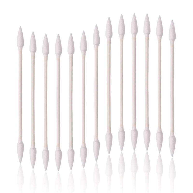 [Australia] - 800pcs Cotton Swabs, Double Tipped Cotton Buds with Paper Stick, 4 Packs of 200 Pieces, Pointed Shape 