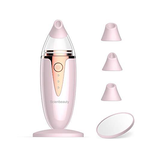 [Australia] - Blackhead Remover Vacuum with 4 Silicone Suction Heads by Scienbeauty Facial Pore Vacuum Cleanser Skin Care Electric Acne Comedone Extractor Kit for Women And Men Black Heads Extraction 