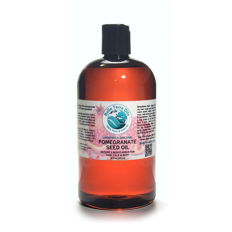 [Australia] - Pomegranate Seed Oil 16 oz 100% Pure Cold-pressed Unrefined Organic - Bella Terra Oils 