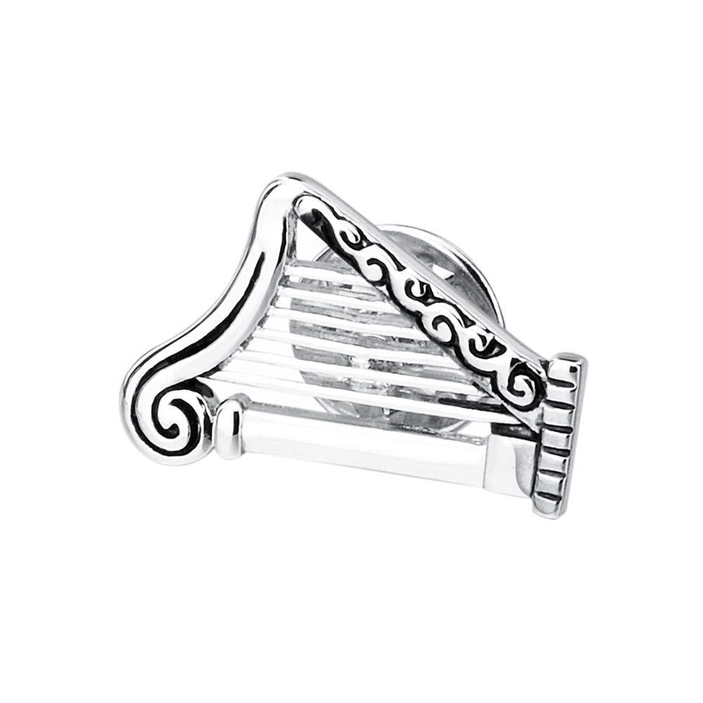 [Australia] - Vcufflinks Harp Musical Instruments Lapel Pin Brooch 