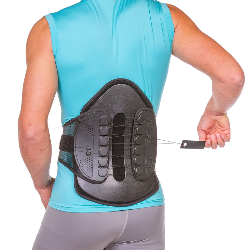 [Australia] - Spine Decompression Back Brace - MAC Plus Rigid Lumbosacral Corset Belt with Pulley System for Sciatica Pain, Disc Injury and After Laminectomy or Spinal Fusion Surgery (S) Small (Pack of 1) 