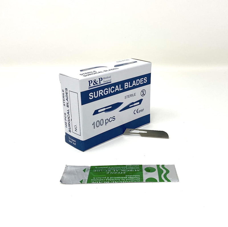 [Australia] - Disposable Surgical Scalpel Blades Sterile High Grade Carbon Steel 2.1% 10xx Individually Foil Wrapped by P&P MEDICAL SURGICAL Size 16 Box of 100 