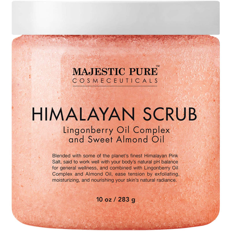 [Australia] - Himalayan Salt Body Scrub with Lingonberry, Exfoliating Salt Scrub to Exfoliate & Moisturize Skin, Deep Cleansing for Women and Men - 10 oz 
