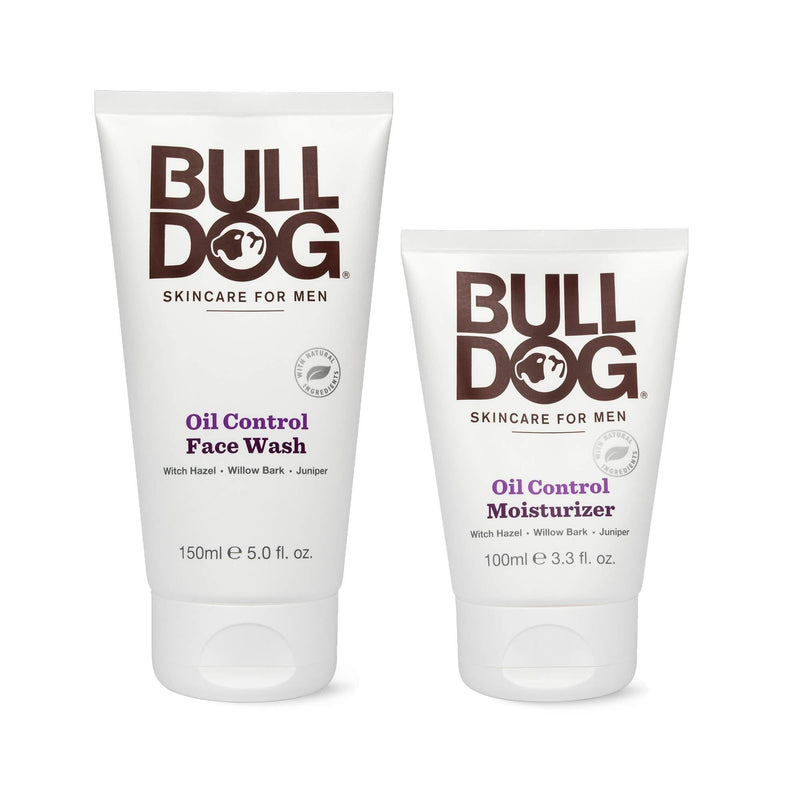 [Australia] - Bulldog Mens Skincare and Grooming Oil Control Starter Kit with Moisturizer and Face Wash, 2 Count 