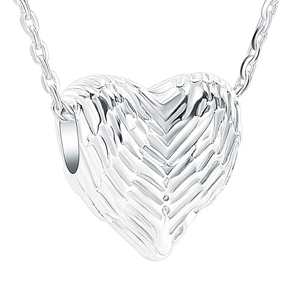 [Australia] - constantlife Cremation Jewelry for Ashes Stainless Steel Small Heart Shape Pendant Memorial Urn Necklace Charm Keepsake for Men Women 925 Sterling Silver 