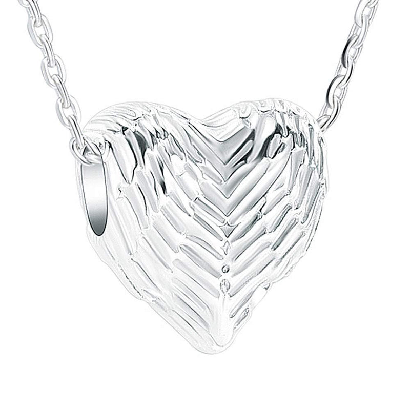 [Australia] - constantlife Cremation Jewelry for Ashes Stainless Steel Small Heart Shape Pendant Memorial Urn Necklace Charm Keepsake for Men Women 925 Sterling Silver 