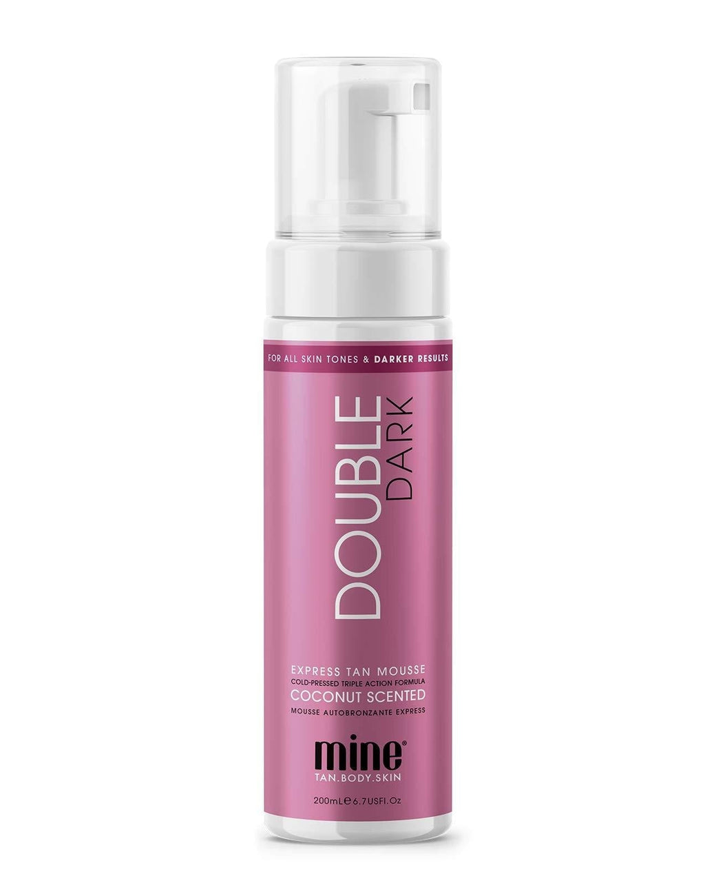 [Australia] - MINETAN BODY.SKIN Double Dark Self Tanner Mousse - Natural Sunless Tanner for Streak Free Results, Fake Tan Bronzed Glow & Darker Tanning, Vegan 6.7 Fl oz 