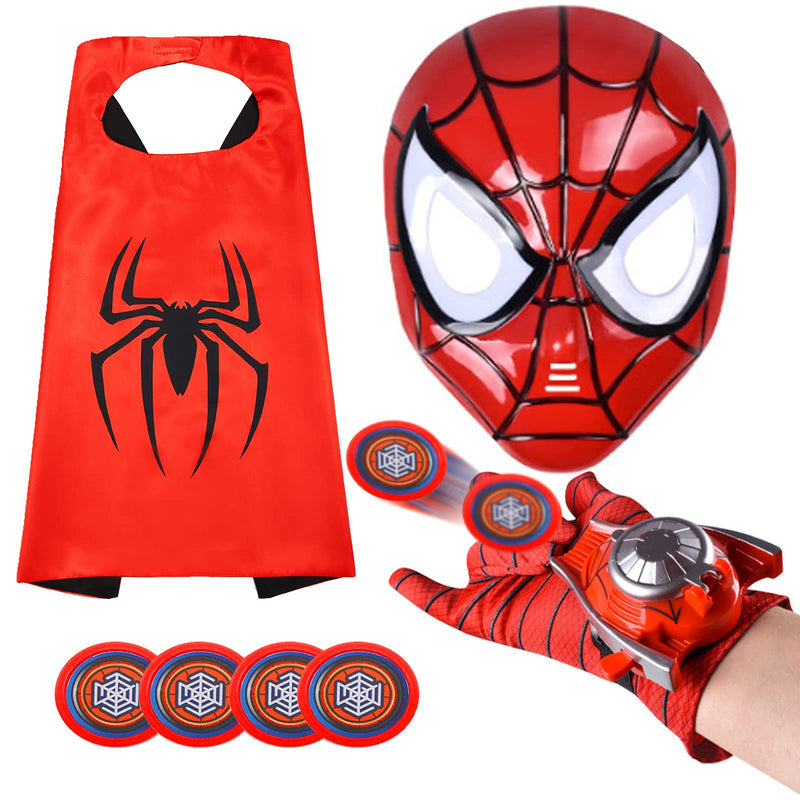 [Australia] - Kids Superhero Capes and LED Mask - Superhero Toys and Costume Gloves- Compatible Superhero Toys 