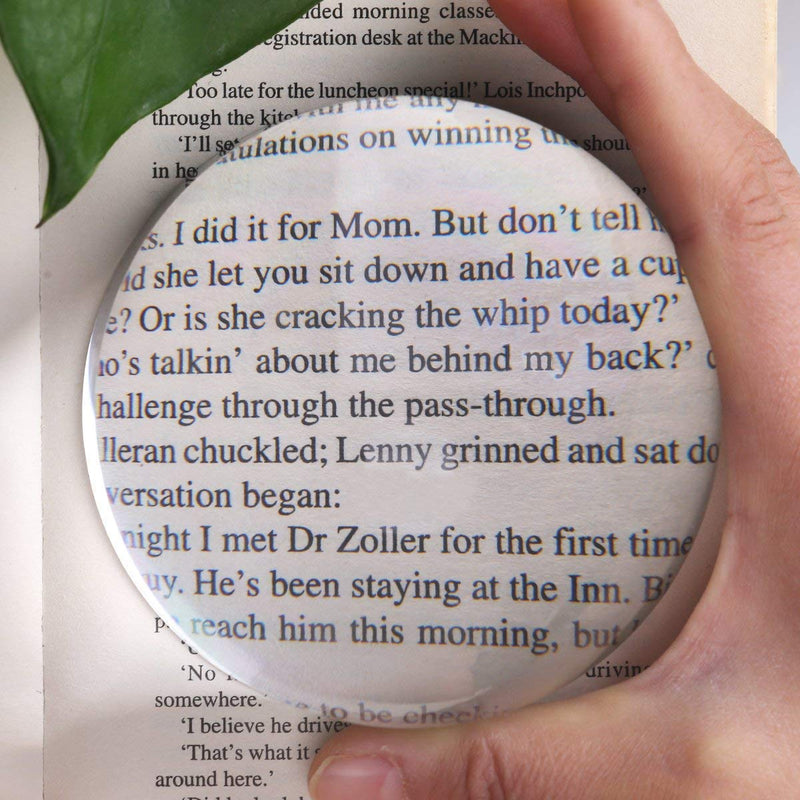 [Australia] - 4 Inch Acrylic Paperweight Reading Magnifying Glass/Dome Magnifier/Paperweight Optical Half Ball Lens (95mm) 95mm 