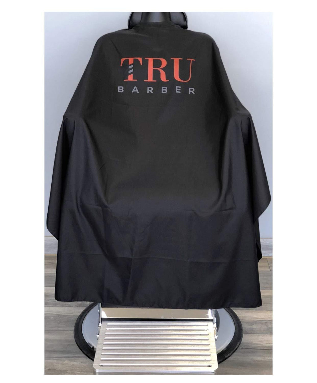 [Australia] - TRU BARBER Silicone neck cape, 100% Polyester, light weight cape and Waterproof, Professional Cape with Snap Closure Hair Salon Cutting Cape, Barber Cape, Barbershop cape, 50" x 58” (Blak/Red) Blak/Red 