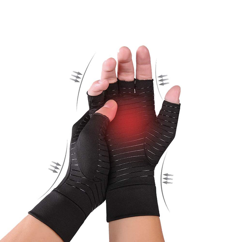 [Australia] - Aaiffey Compression Arthritis Gloves for Men and Women - Compression Gloves High Infused Glove Pain Relief for Arthritis Large 