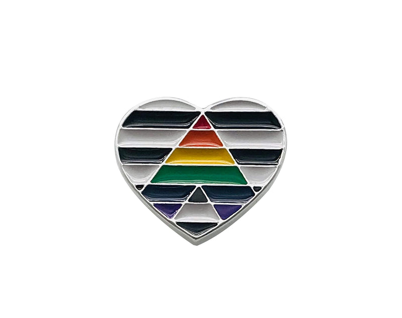 [Australia] - Fundraising For A Cause | Straight Ally LGBTQ Pride Heart Pins 1 