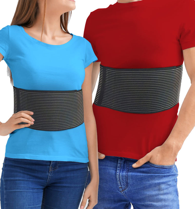 [Australia] - Chest Binder Rib Brace – Rib Belt to Reduce Rib Cage Pain. Chest Compression Support for Rib Muscle Injuries, Bruised Ribs or Rib Flare. Breathable Chest Wrap Breast Binder for Women or Men (XXL) XXL - (49" to 62") 