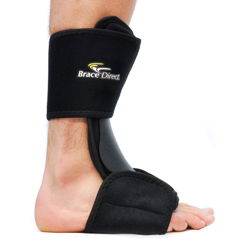 [Australia] - Dorsal Adjustable Night Sleeping Splint - for Plantar Fasciitis Relief, Arch Support, Heel Foot Pain, Achilles Tendonitis, Drop Foot, Comfortable fit on Left or Right Foot by Brace Direct S-M 