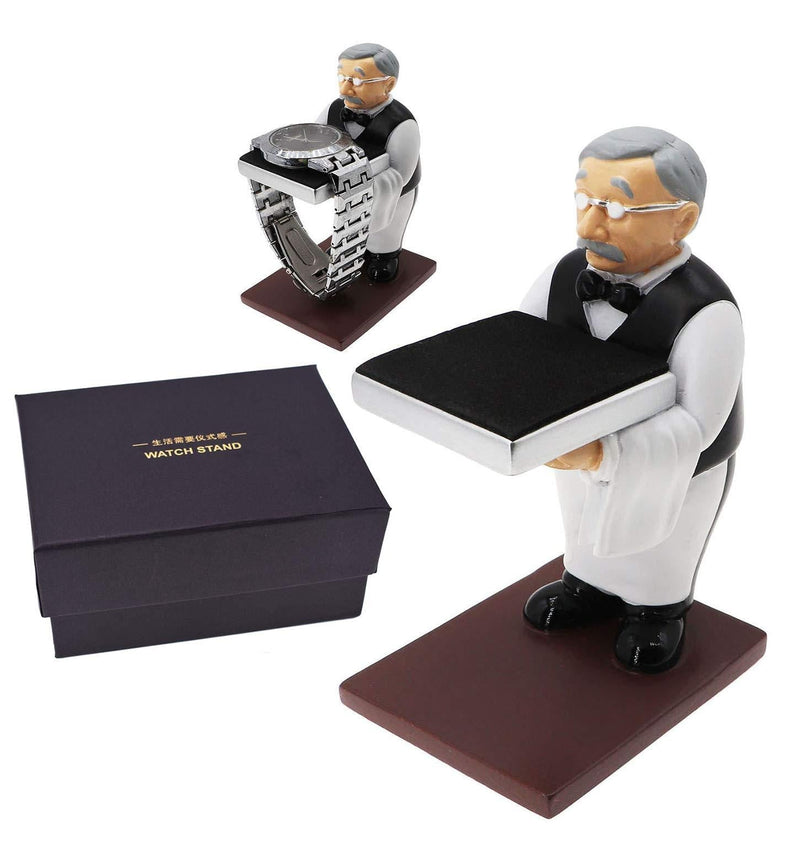 [Australia] - Newfancy Old Butler Man Watch Stand Old Man Ring Stand Creative Glasses Holder Watch Storage Table 