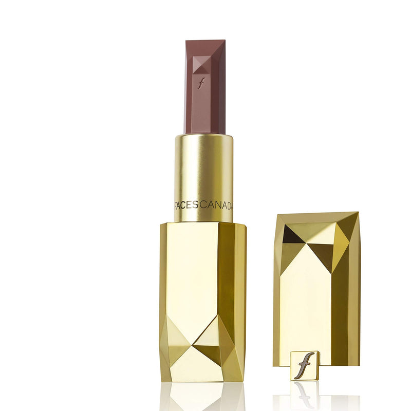 [Australia] - Faces Canada Belle De Luxe Lipstick, Luxurious Color, Flawless Plush Lips, Enriched With Rose Extracts, High Precision Jewel Cut Design, Rich Satin Finish, Pink, Red, Plum Color, Coco Rouge, 0.13 Oz Coco Rouge 03 